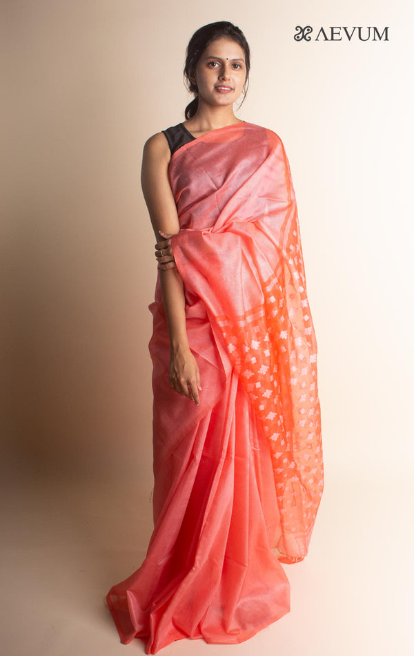 Katan Silk Saree with Blouse Piece - 1612 Saree Om Silk   