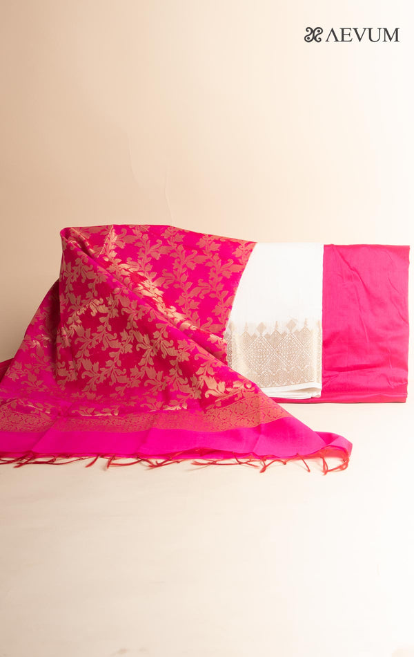 Unstitched Banarasi Silk Kurta Set - 2982 Dress Material Aditri   
