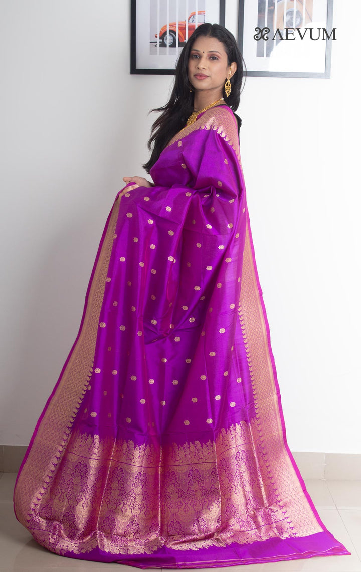 Kanjivaram Banarasi work Pure Silk Saree with Silk Mark - 2156 Saree Riya's Collection   