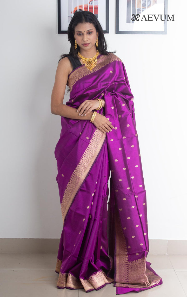 Kanjivaram Banarasi work Pure Silk Saree with Silk Mark - 2153 Saree Riya's Collection   