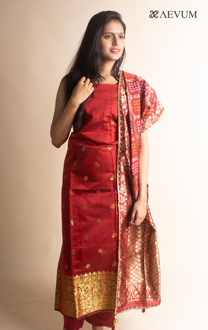 Unstitched Banarasi Silk Kurta Set - 2981 Dress Material Aditri   