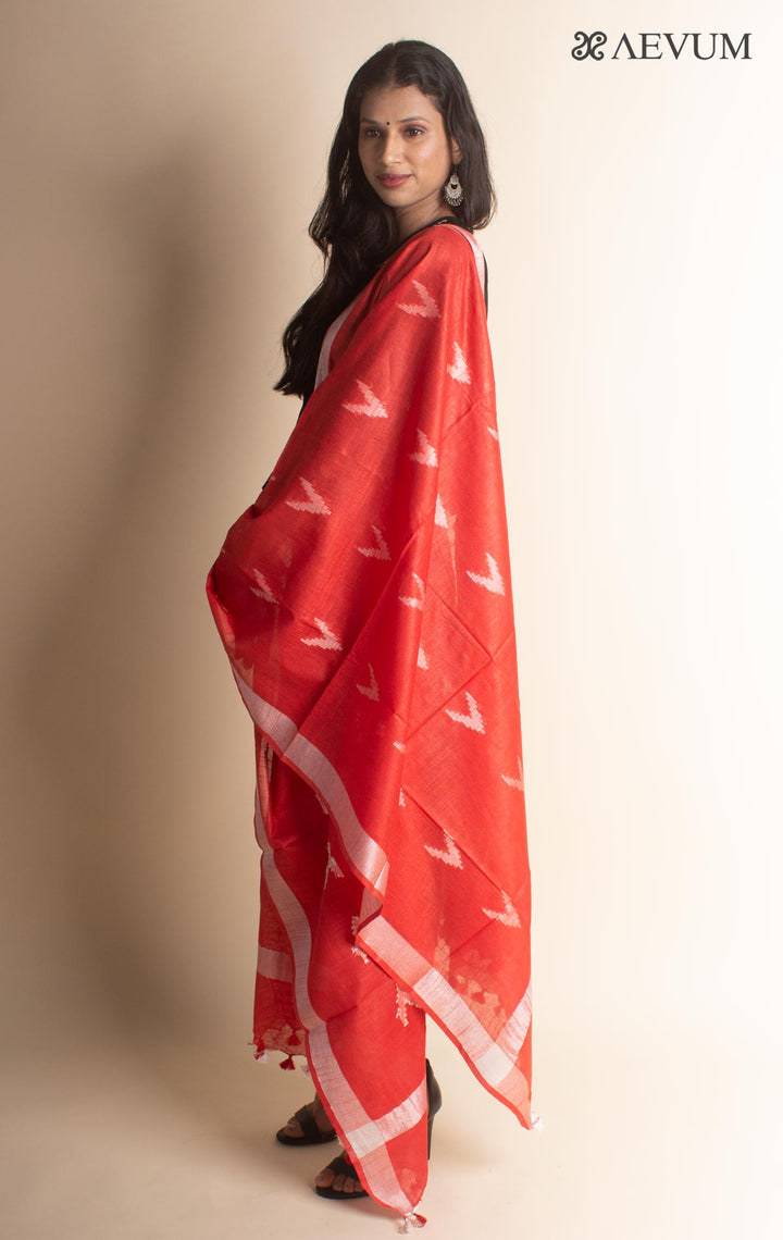 Semi Linen Ikkat Dupatta - 2872 - AEVUM