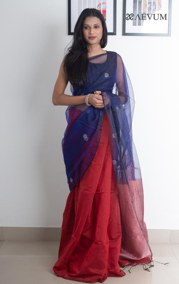 Ball Buti Matka Muslin Silk Saree - 2169 - AEVUM