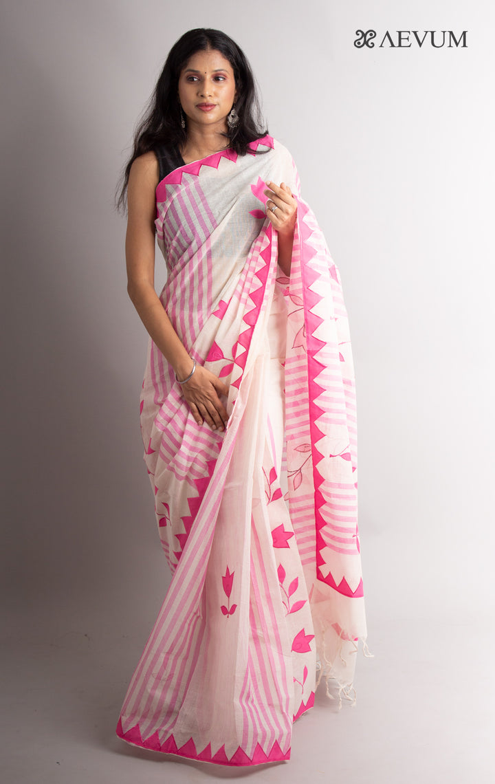 Begampuri Applique Work Saree - 0376 - AEVUM
