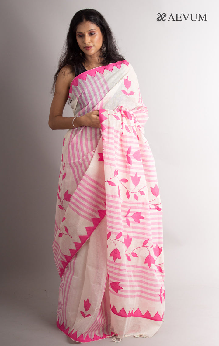 Begampuri Applique Work Saree - 0376 - AEVUM