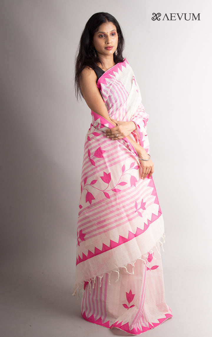 Begampuri Applique Work Saree - 0376 - AEVUM