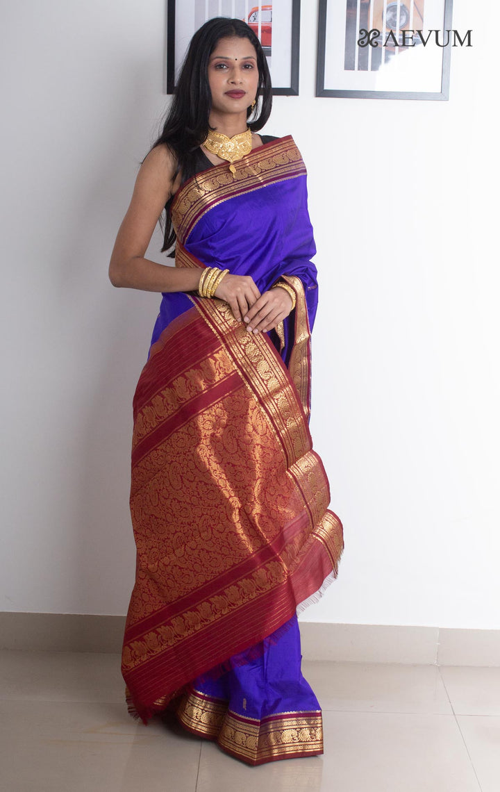 Kanjivaram Banarasi Handloom Pure Silk Saree with  Silk Mark - 2686 Saree Riya's Collection   