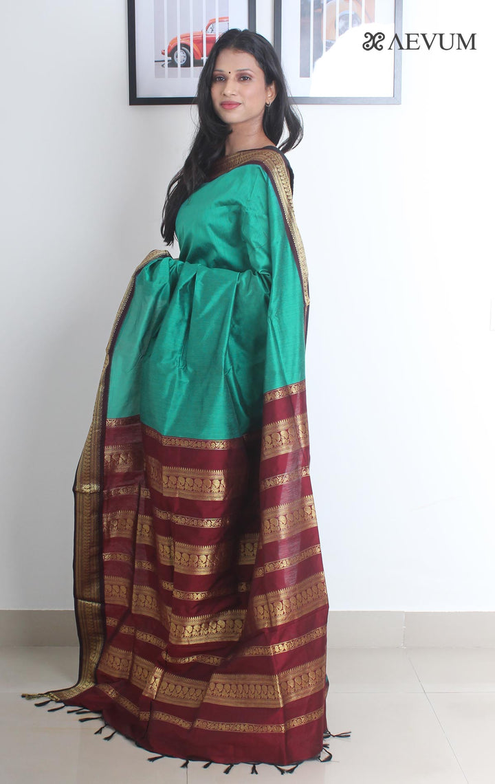 Kalyani South Cotton Silk Handloom Saree with Blouse Piece - 1841 Saree SSH   