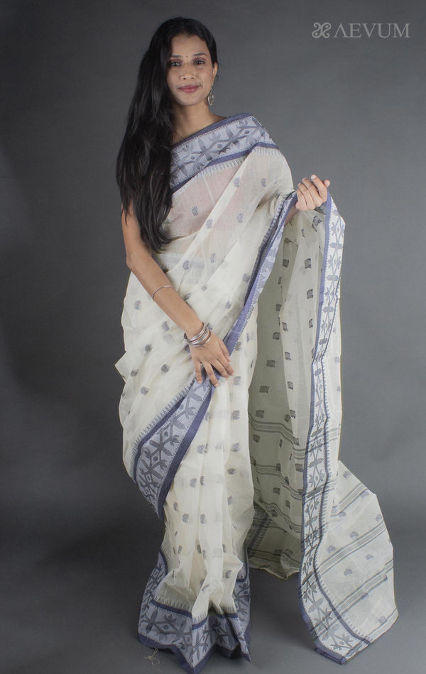 Bengal Cotton Handloom Saree Without Blouse Piece - 7900 - AEVUM