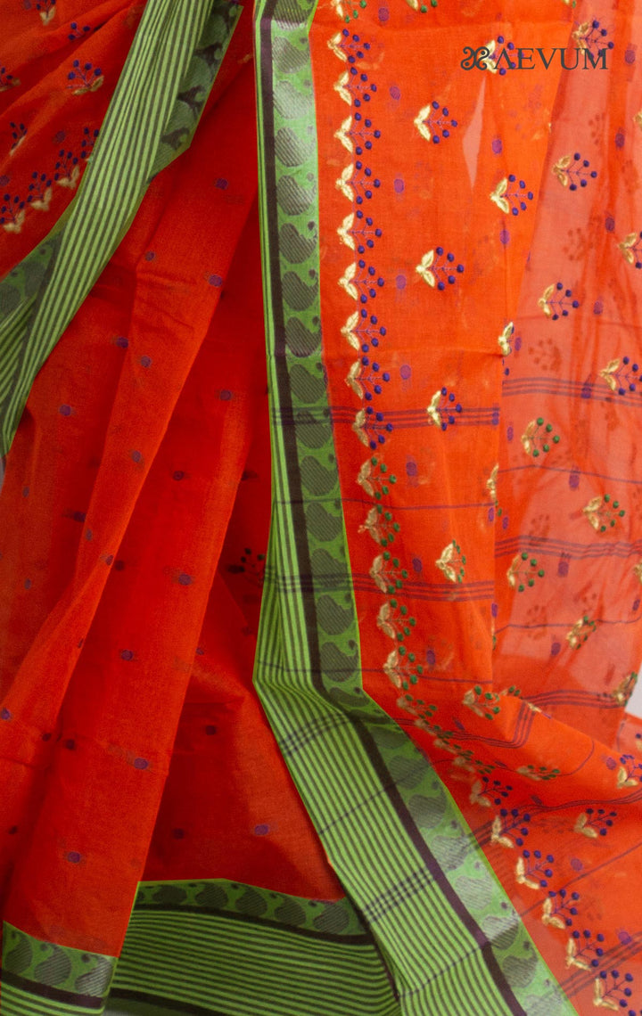 Bengal Cotton Tant Saree with Embroidery - 1430 Saree Riya's Collection   
