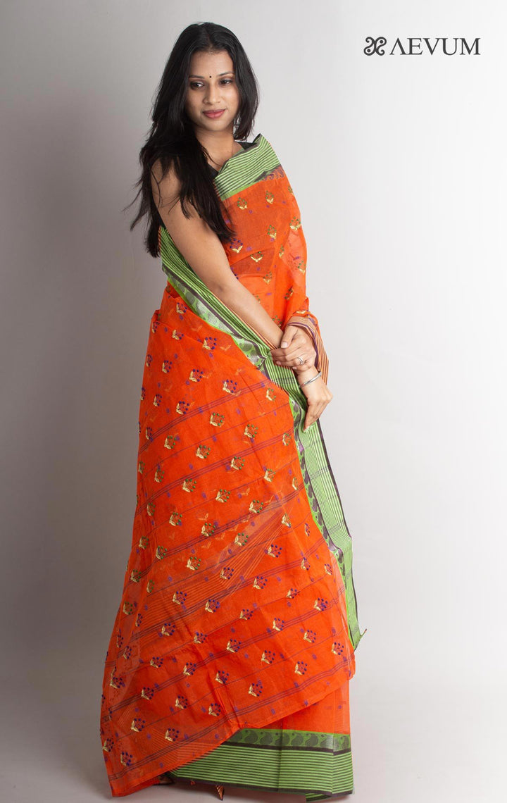 Bengal Cotton Tant Saree with Embroidery - 1430 Saree Riya's Collection   