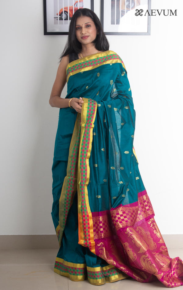 Kalyani South Cotton Silk Handloom Saree with Blouse Piece - 2216 Saree SSH   