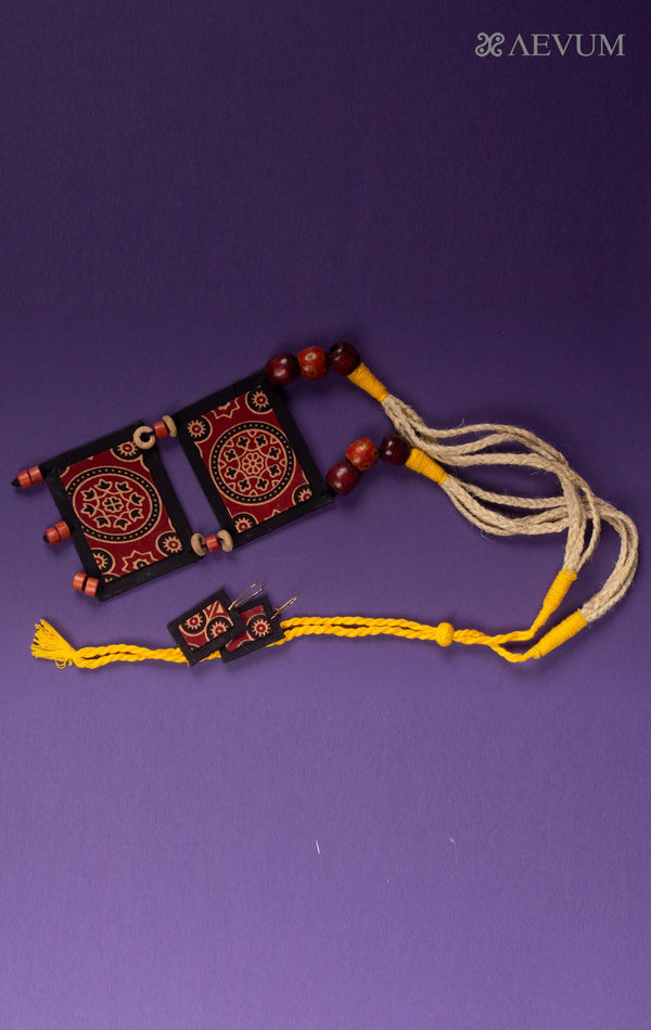 Handmade Cloth Necklace Set - 8028 - AEVUM