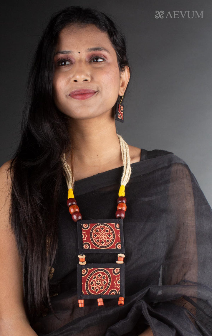 Handmade Cloth Necklace Set - 8028 - AEVUM