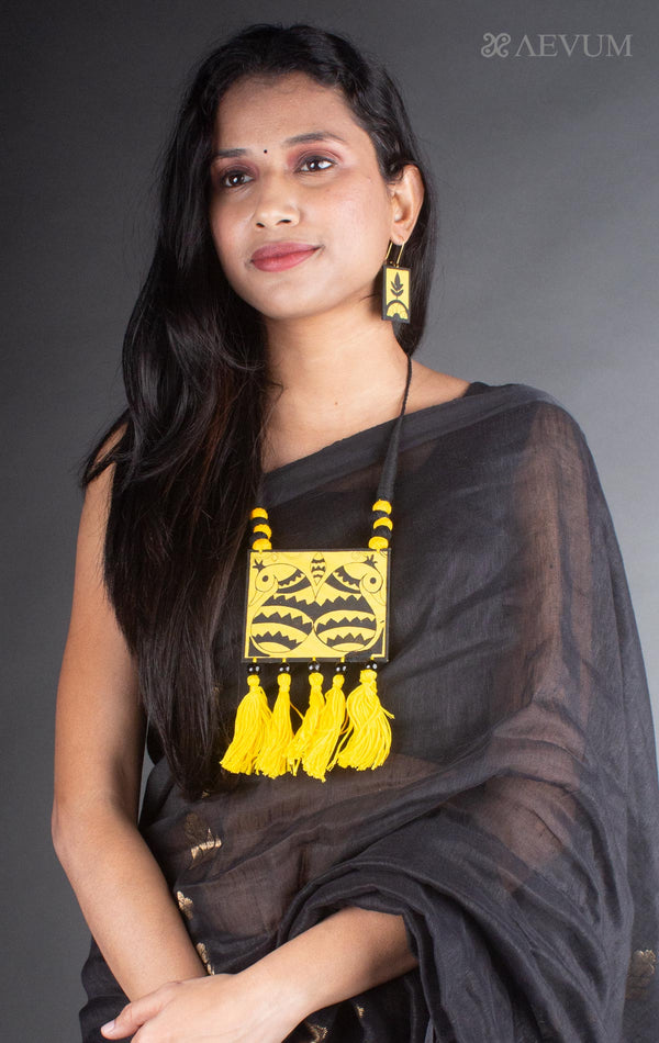 Handmade Cloth Necklace Set - 8025 Jewellery AEVUM
