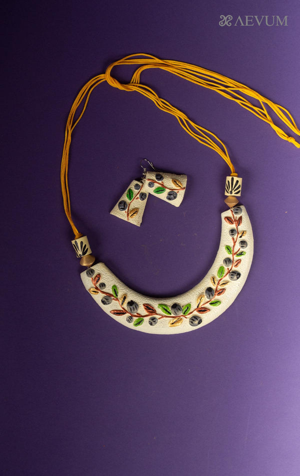 Terracotta Handmade Necklace Set - 7941 Jewellery Kasturi Sengupta   