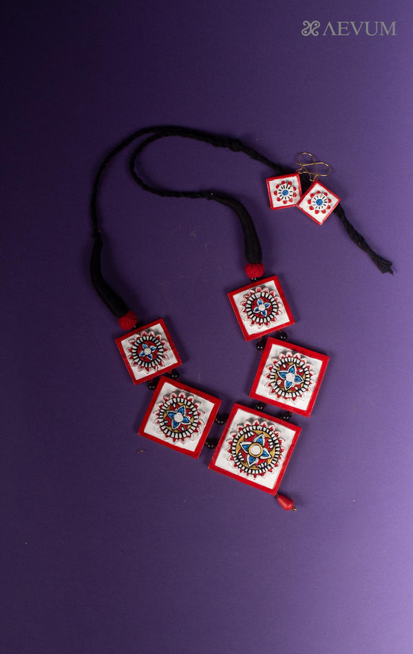 Terracotta Handmade Necklace Set - 7968 Jewellery Kasturi Sengupta   