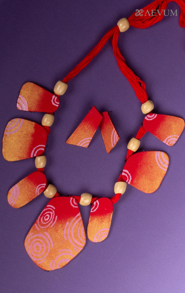 Handmade Cloth Necklace Set - 7999 - AEVUM