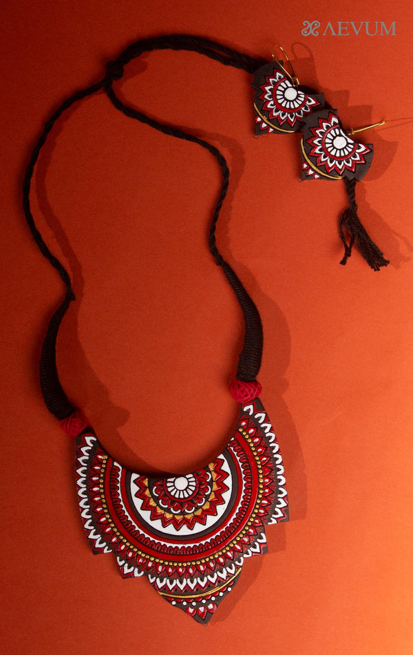 Terracotta Handmade Necklace Set - 8005 Jewellery Kasturi Sengupta   