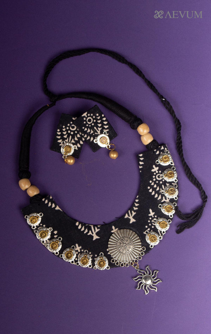 Terracotta Handmade Necklace Set - 8022 - AEVUM