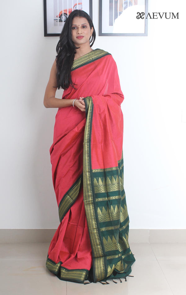 Kalyani South Cotton Silk Handloom Saree with Blouse Piece - 1831 Saree SSH   