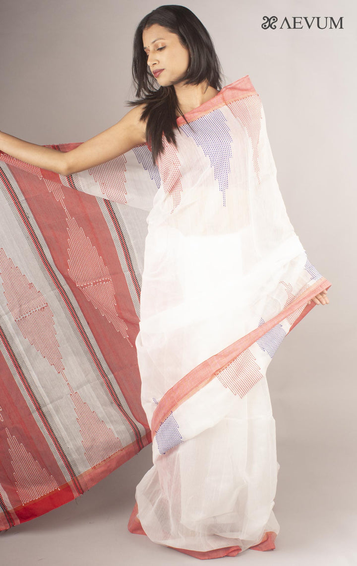 Bengal Cotton Silk Saree with blouse piece - 0023 - AEVUM