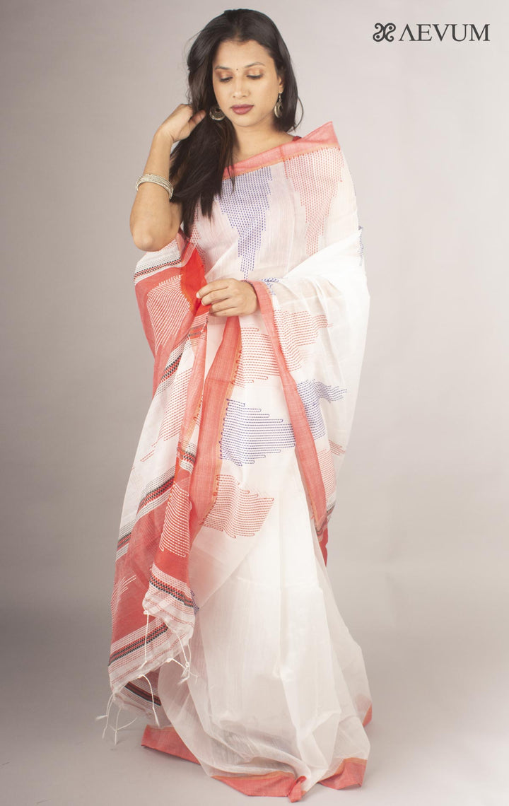 Bengal Cotton Silk Saree with blouse piece - 0023 - AEVUM