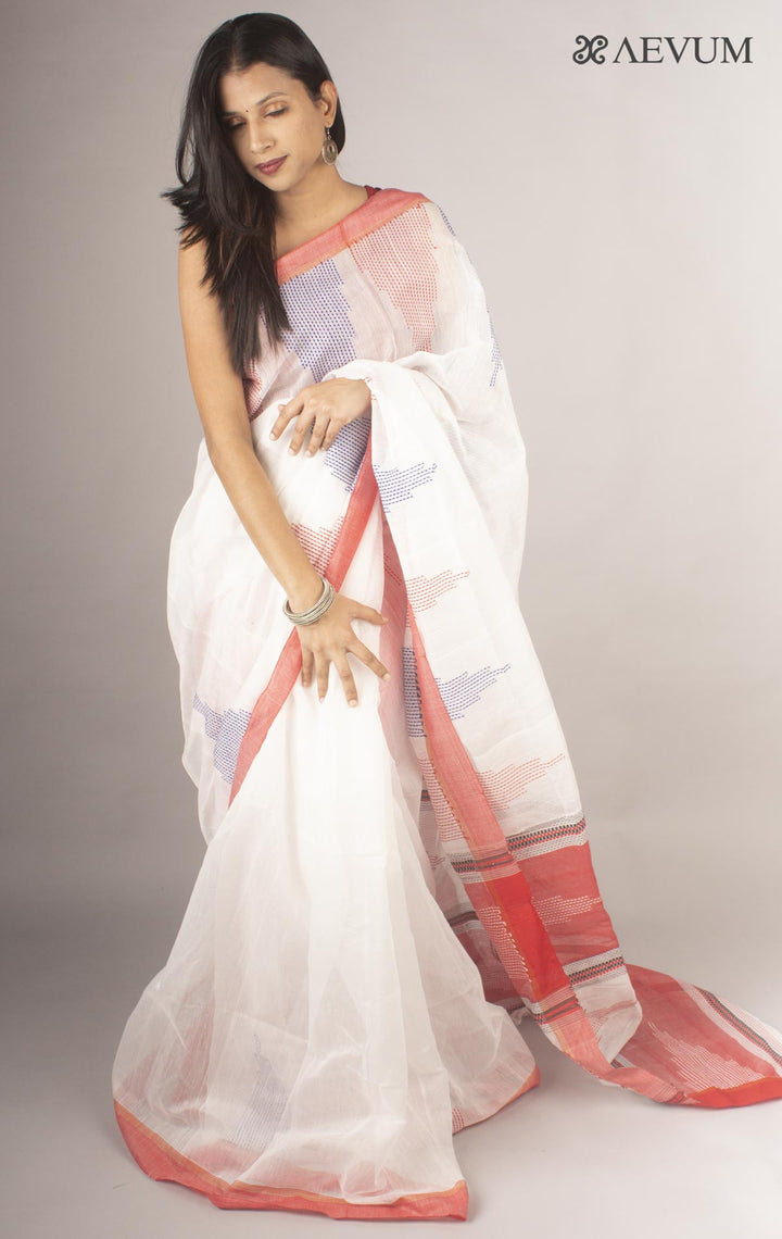 Bengal Cotton Silk Saree with blouse piece - 0023 - AEVUM