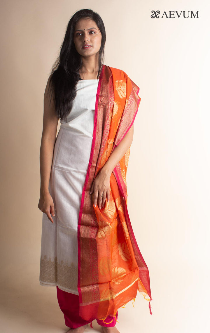Unstitched Banarasi Silk Kurta Set - 2978 Dress Material Aditri   