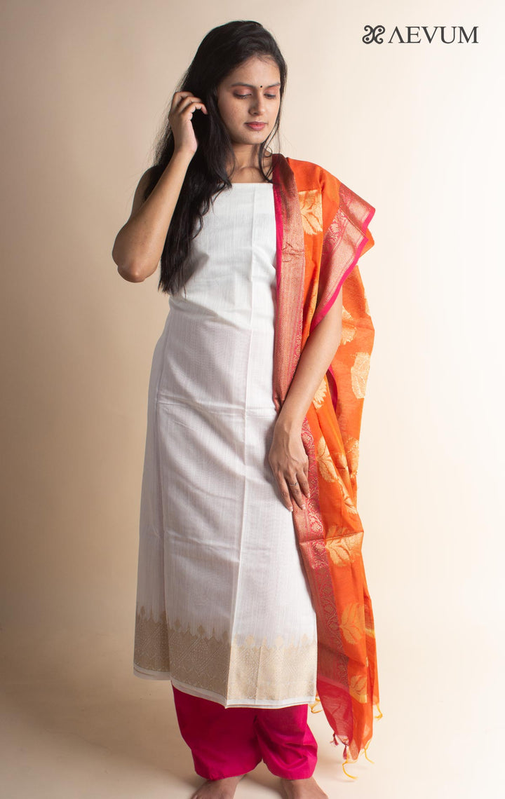 Unstitched Banarasi Silk Kurta Set - 2978 Dress Material Aditri   