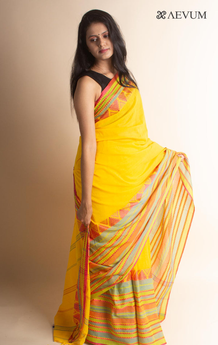 Begampuri Bengal Cotton Handloom Saree - 2957 - AEVUM