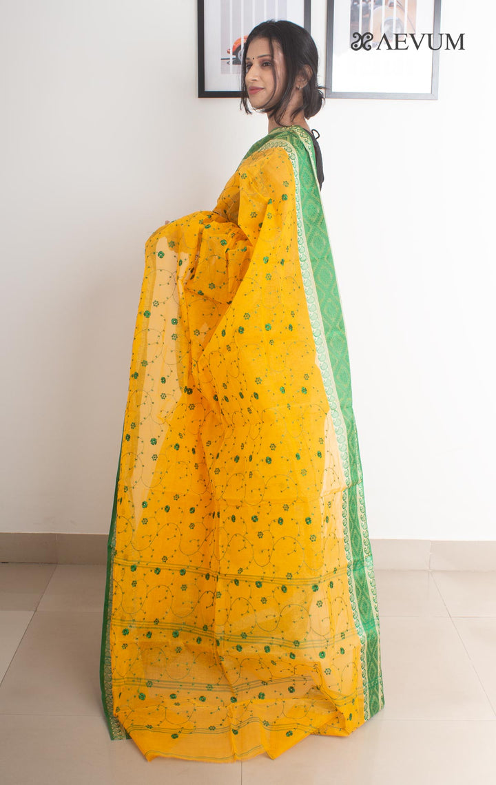 Bengal Cotton Tant Saree with Embroidery - 1789 Saree Riya's Collection   