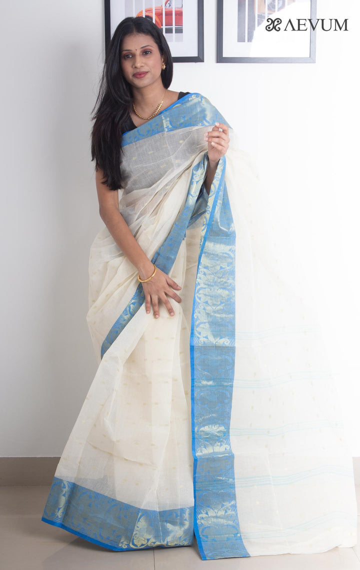 Bengal Cotton Handloom Saree Without Blouse Piece - 2226 - AEVUM