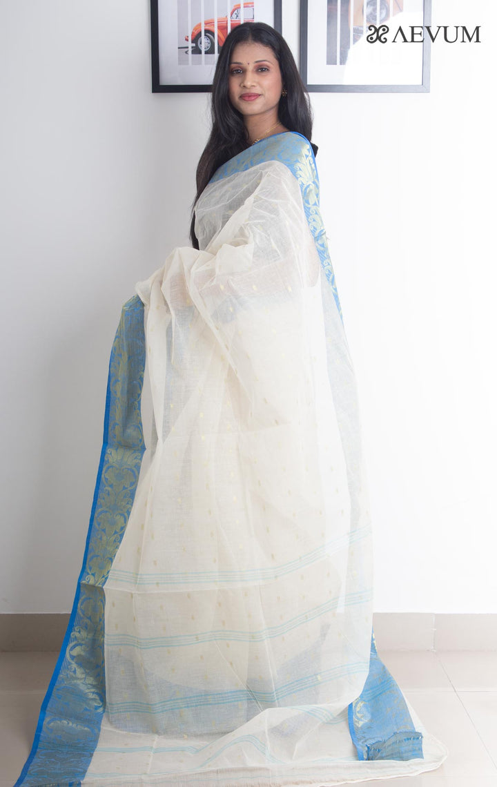 Bengal Cotton Handloom Saree Without Blouse Piece - 2226 - AEVUM
