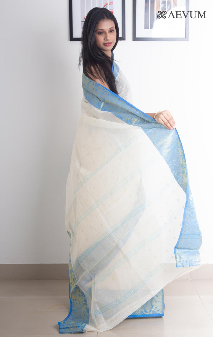 Bengal Cotton Handloom Saree Without Blouse Piece - 2226 - AEVUM